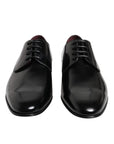 Dolce & Gabbana Black Leather Classic Derby Shoes
