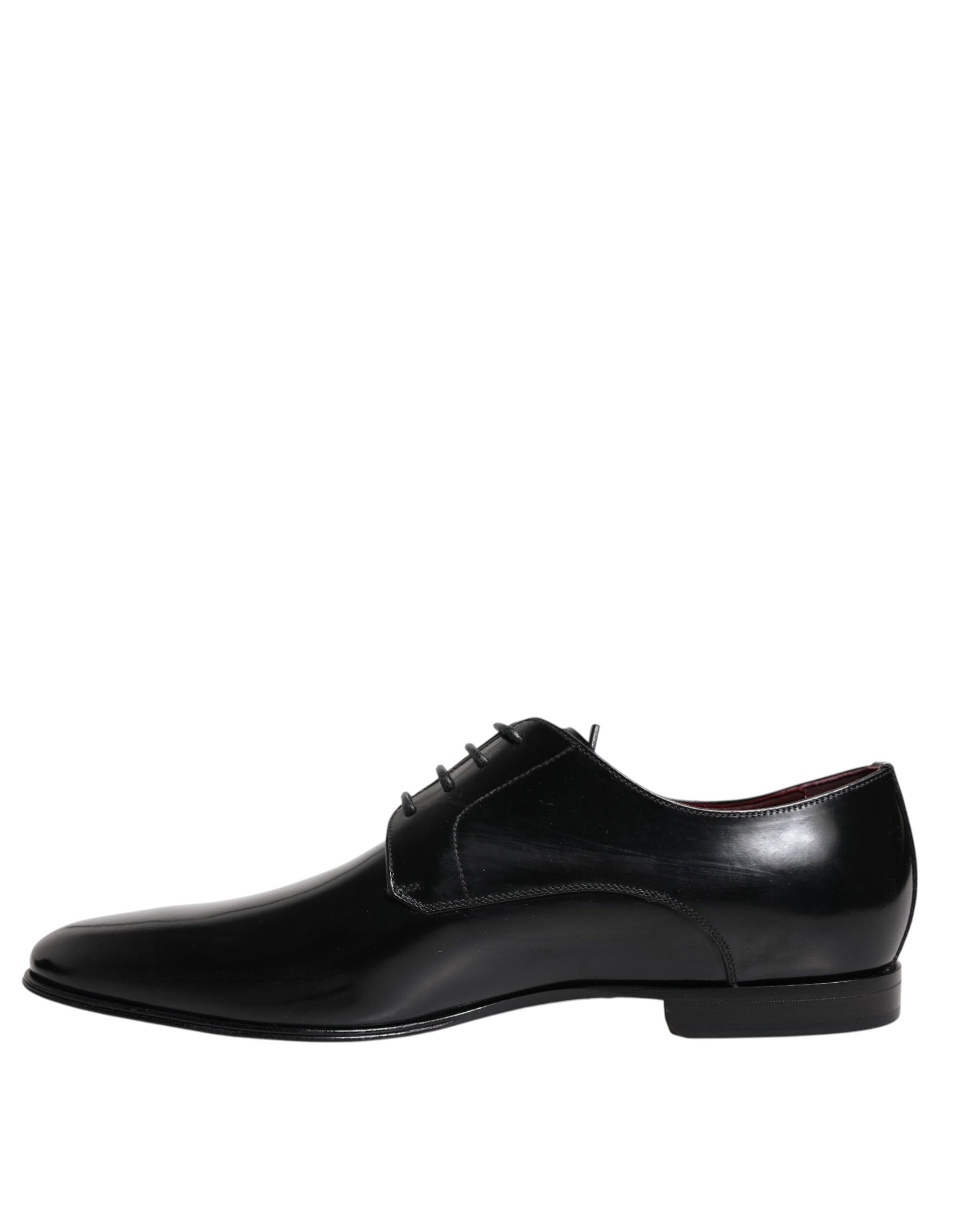 Dolce &amp; Gabbana Black Leather Classic Derby Shoes