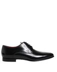 Dolce & Gabbana Black Leather Classic Derby Shoes