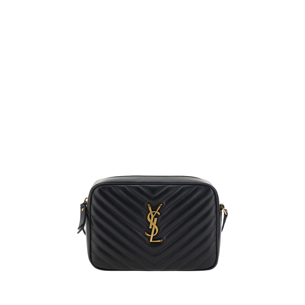 YSL Lou Lou Leather Chevron Quilted Shoulder Bag