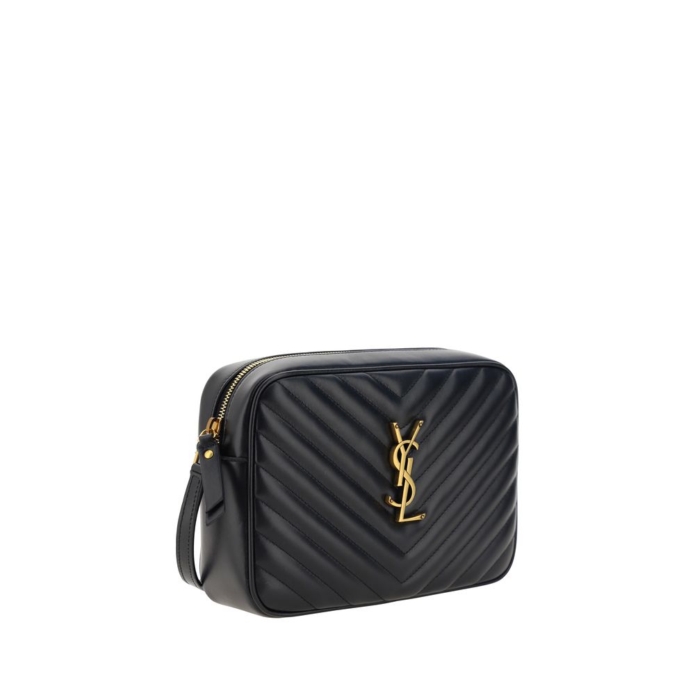 YSL Lou Lou Leather Chevron Quilted Shoulder Bag