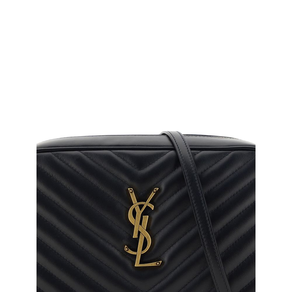 YSL Lou Lou Leather Chevron Quilted Shoulder Bag