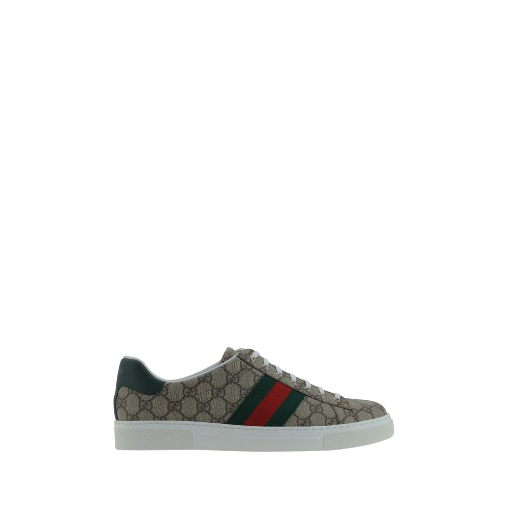 Gucci GG monogram low top lace up sneakers