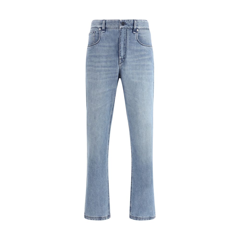 Fendi Straight Leg Light Wash Jeans