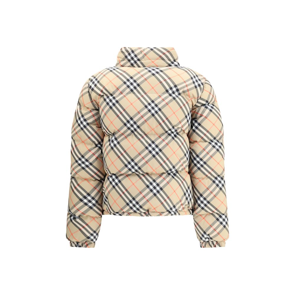 Burberry Checkered Down Puffer Jacket
