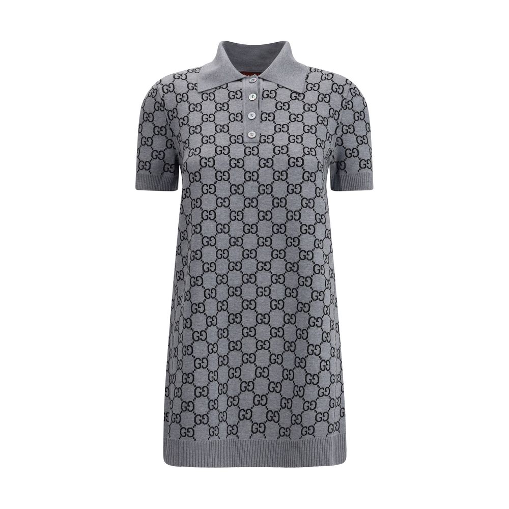 Gucci GG Supreme polo midi Dress