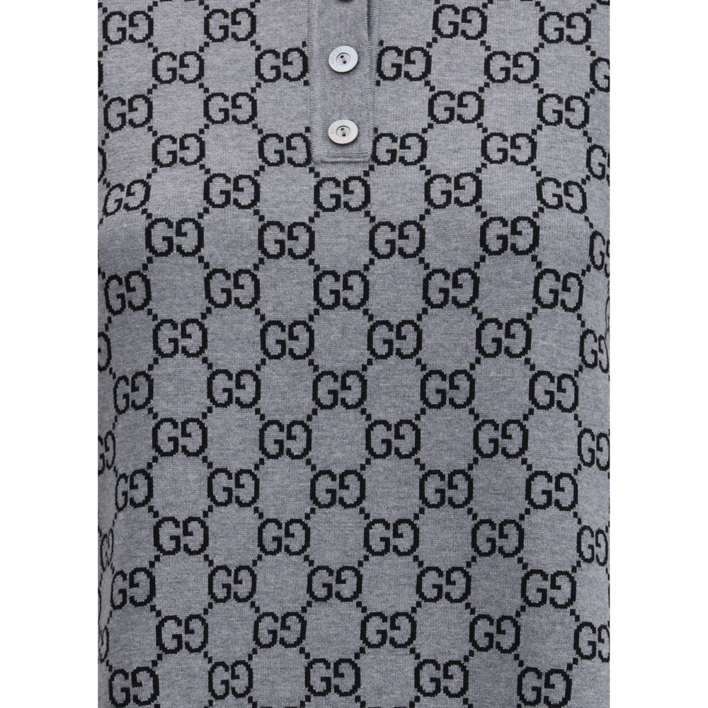 Gucci GG Supreme polo midi Dress