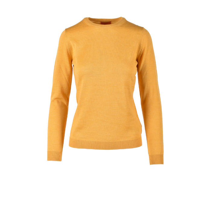 Ballantyne Minimalist Wool Knit Sweater - Mustard