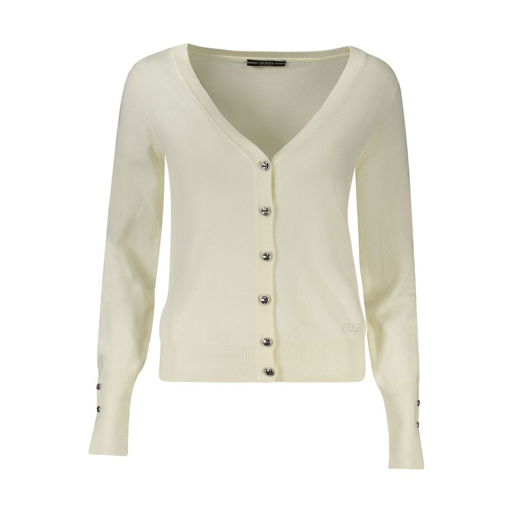 Guess Jeans White Casual Cardigan