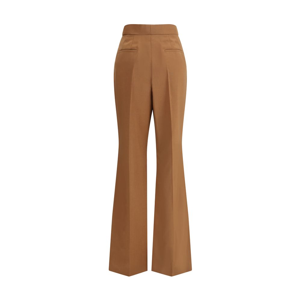 Fendi Wool-Mohair Charleston Flared Pants