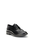 Saint Laurent Black Leather Lace-Up Derby Shoes
