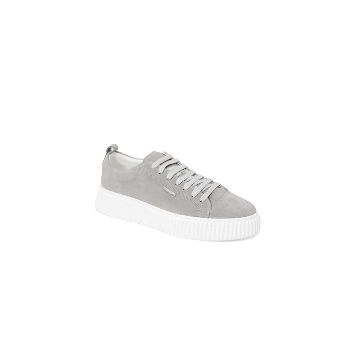 Antony Morato Logo Chunky Sole Leather Low Top Lace-Up Sneakers