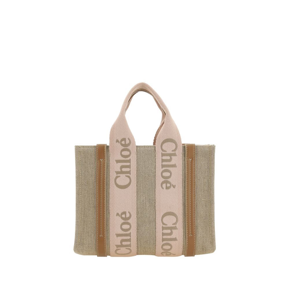 Chloé Top Handle Woody Tote Bag