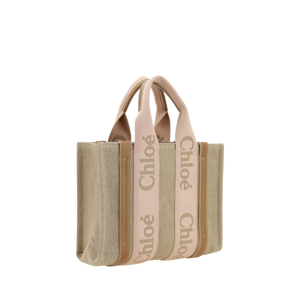 Chloé Top Handle Woody Tote Bag