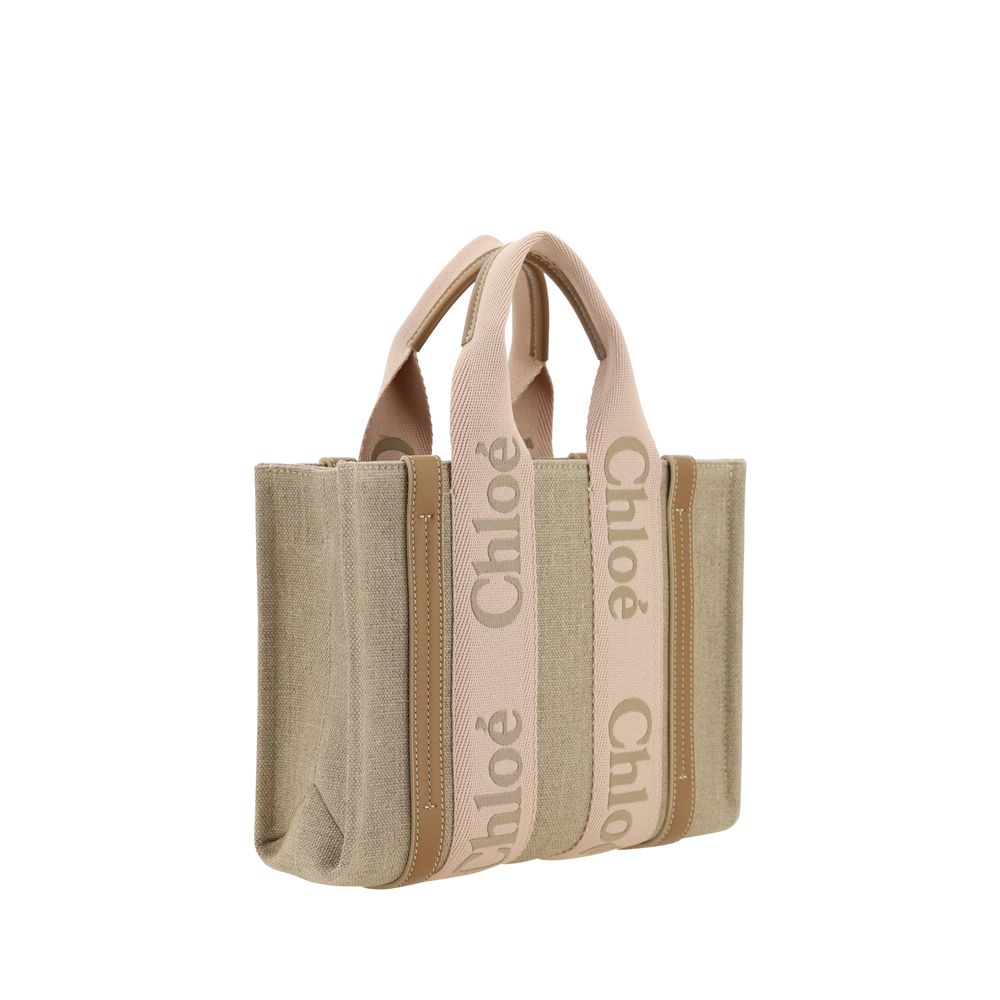 Chloé Top Handle Woody Tote Bag