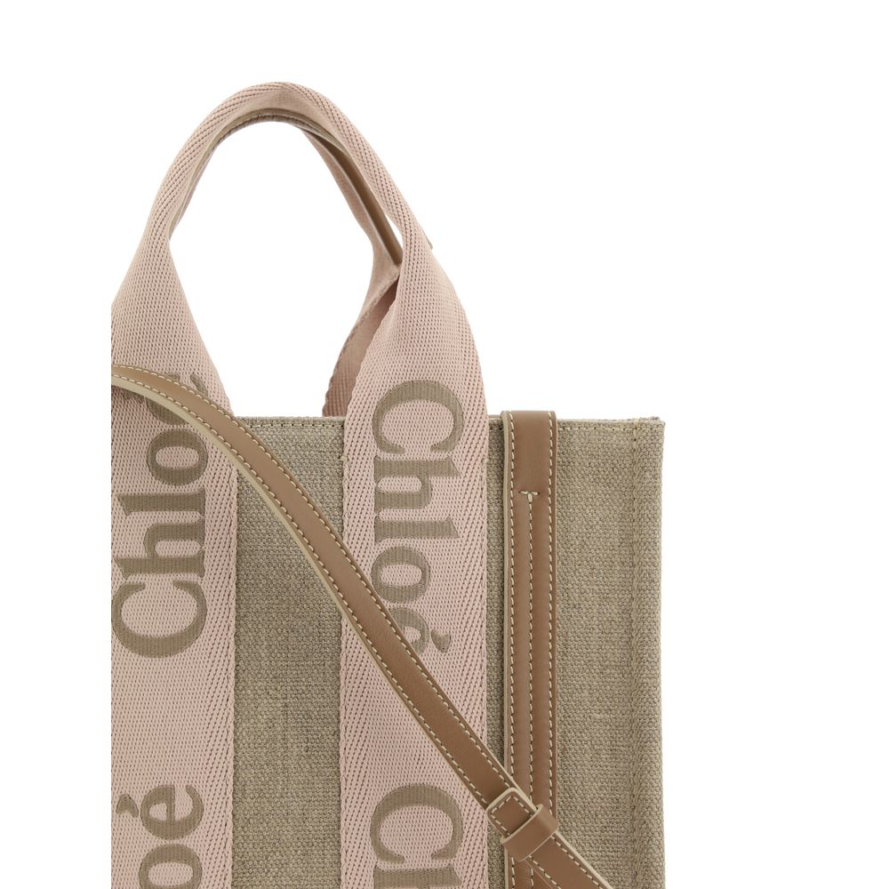Chloé Top Handle Woody Tote Bag