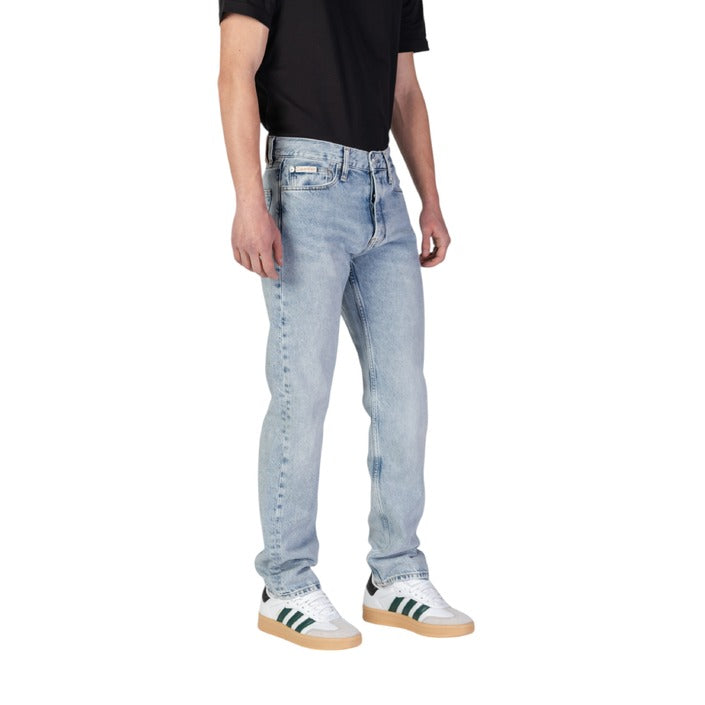 Calvin Klein Jeans Logo Light Wash Regular Fit Jeans