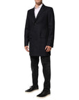 Dolce & Gabbana Longline Wool Blazer - Deep Blue