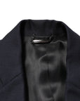 Dolce & Gabbana Longline Wool Blazer - Deep Blue
