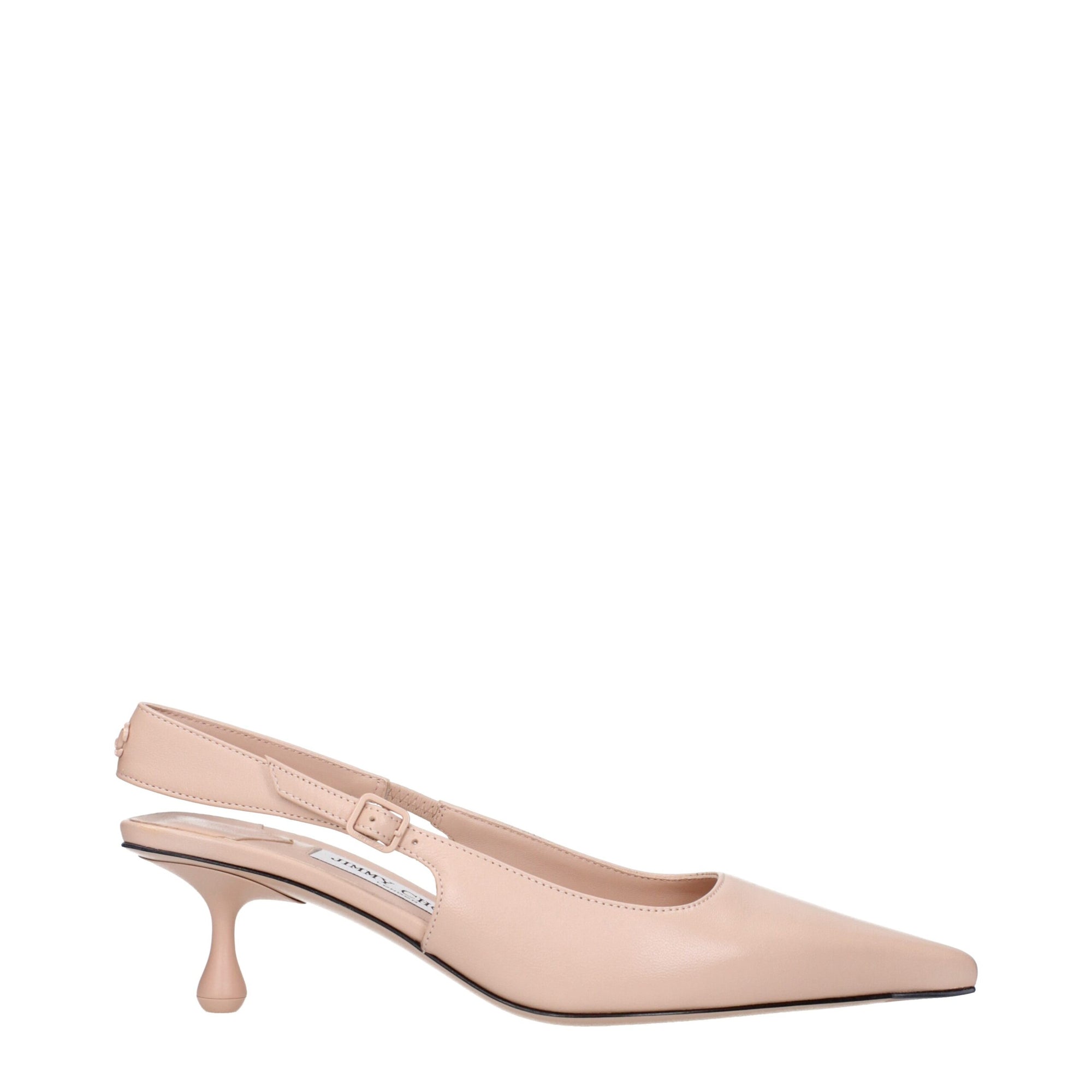 Jimmy Choo Pink Leather Slingback Pumps