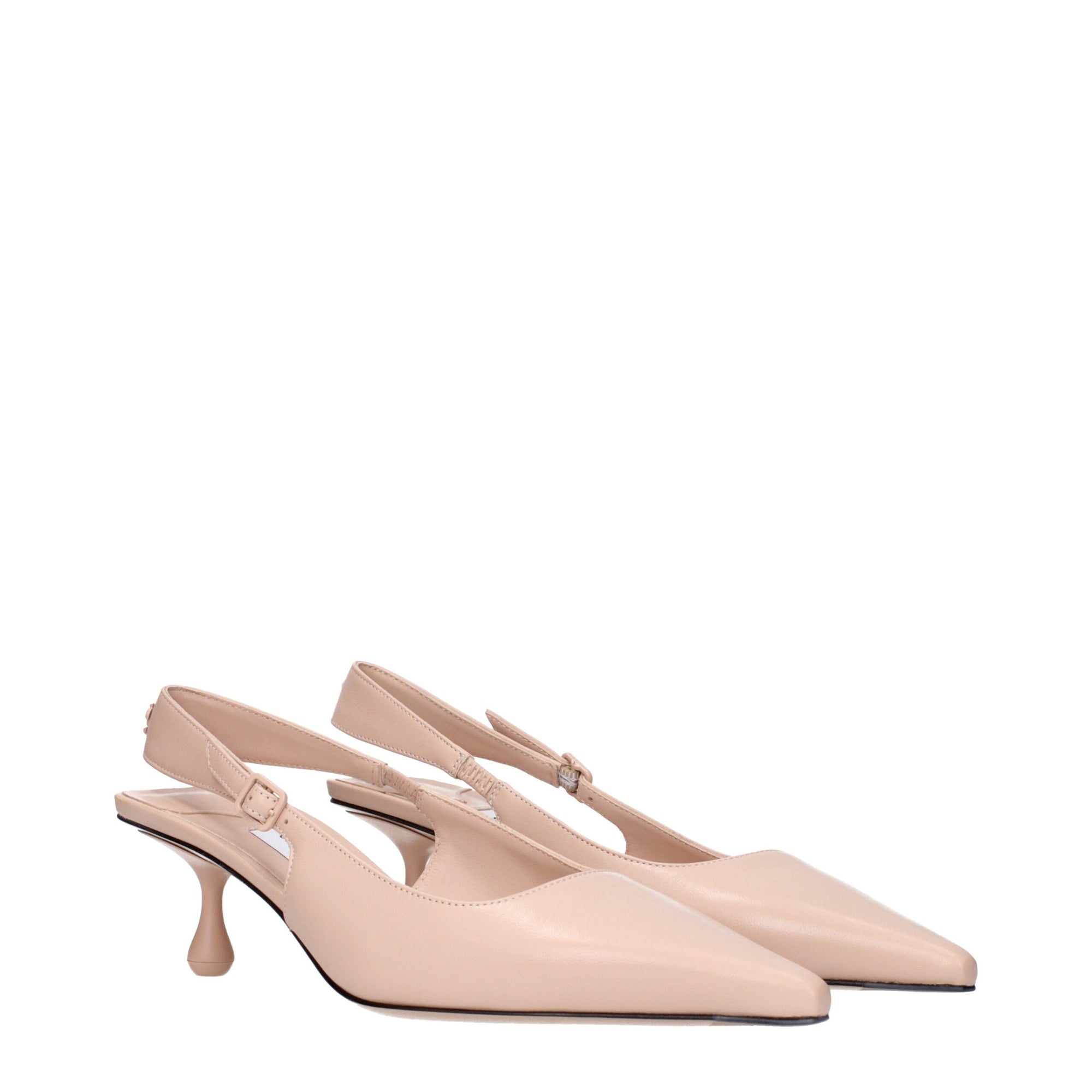 Jimmy Choo Pink Leather Slingback Pumps