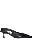 Jimmy Choo Black Leather Slingback Pumps