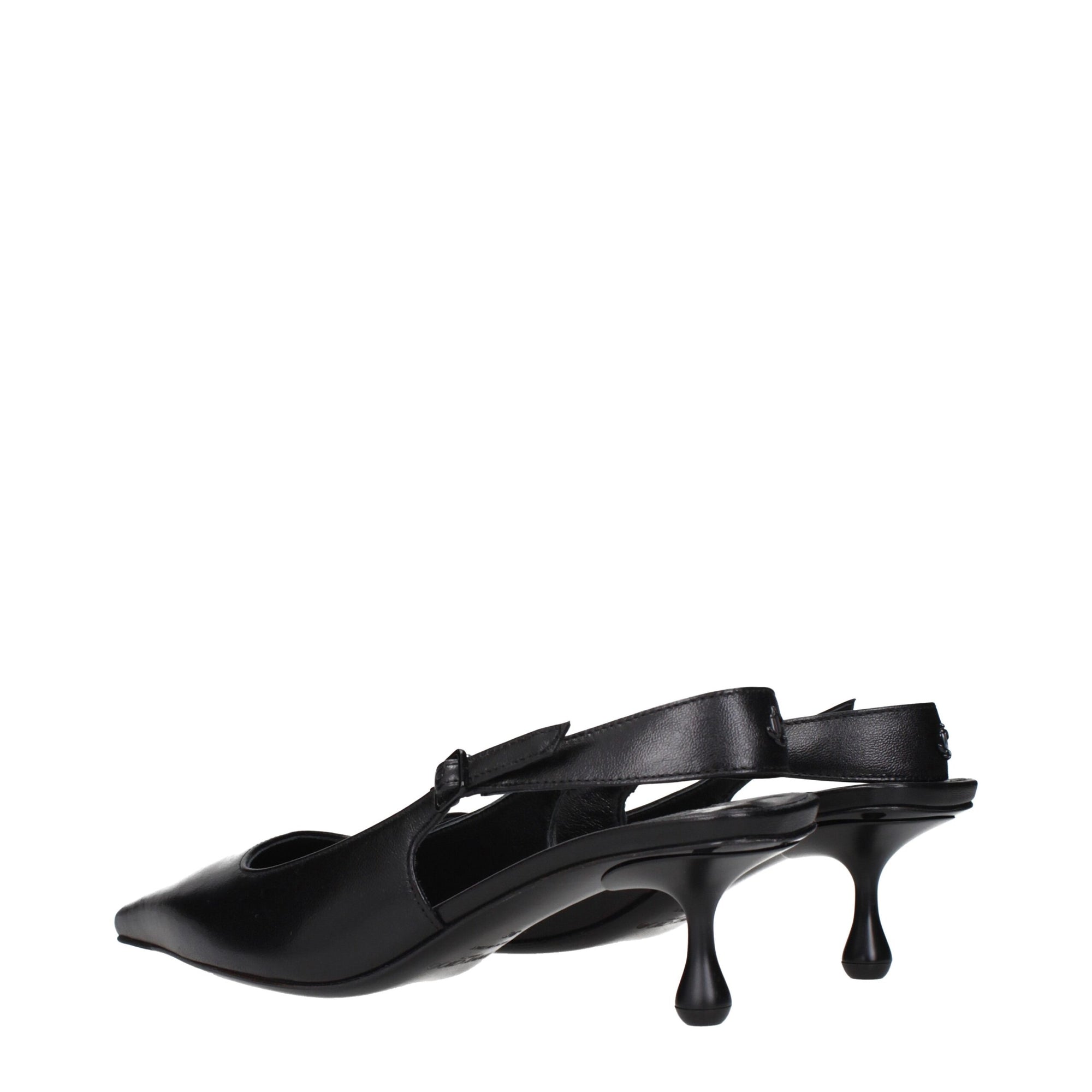 Jimmy Choo Black Leather Slingback Pumps