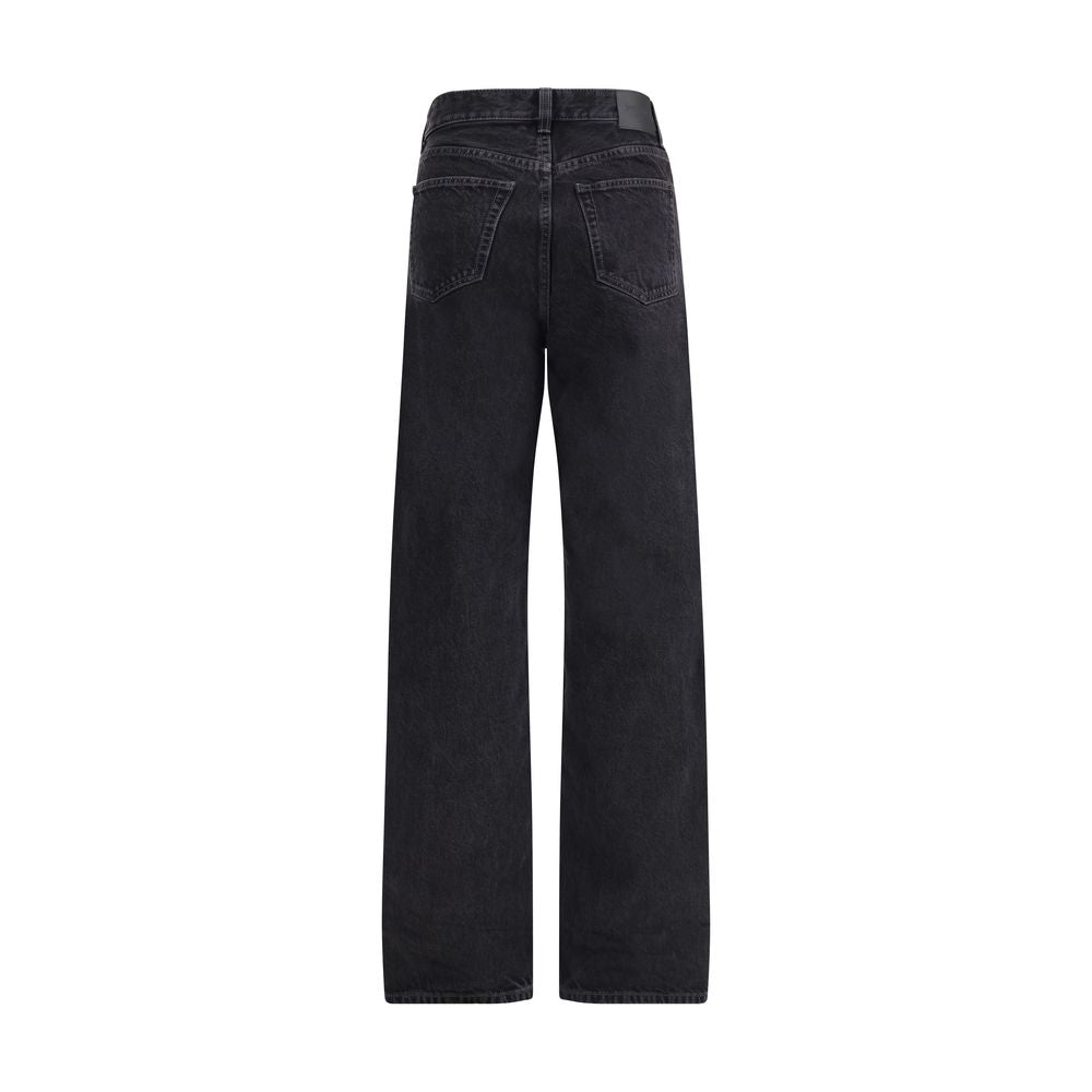 Saint Laurent Dark Denim Straight Leg Jeans