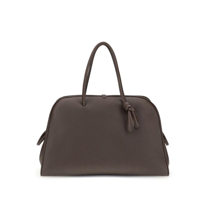 Jacquemus Brown Le Grand Tourisme Leather Travel Bag