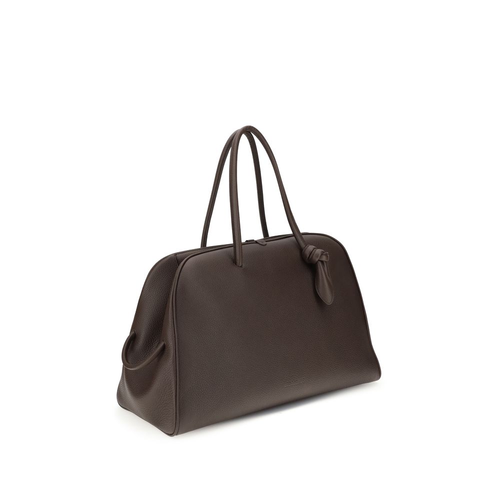 Jacquemus Brown Le Grand Tourisme Leather Travel Bag