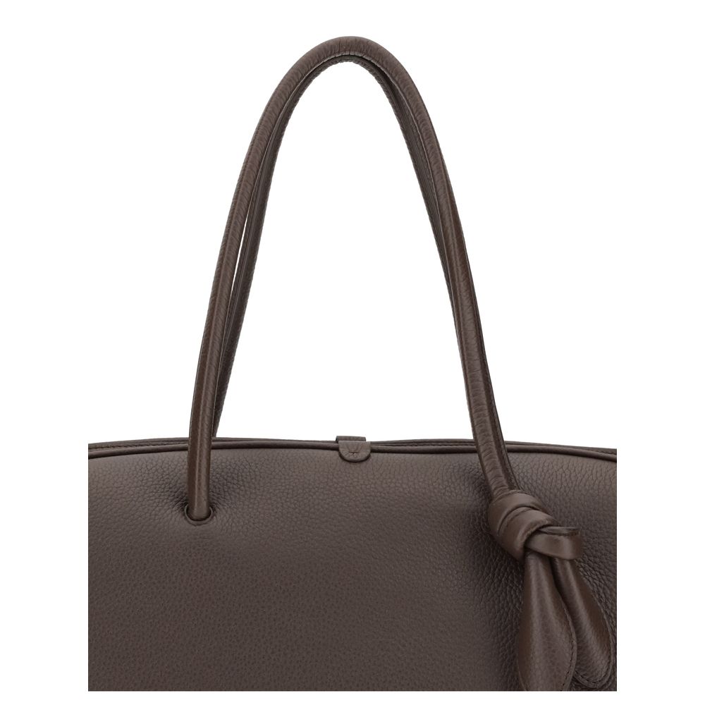Jacquemus Brown Le Grand Tourisme Leather Travel Bag