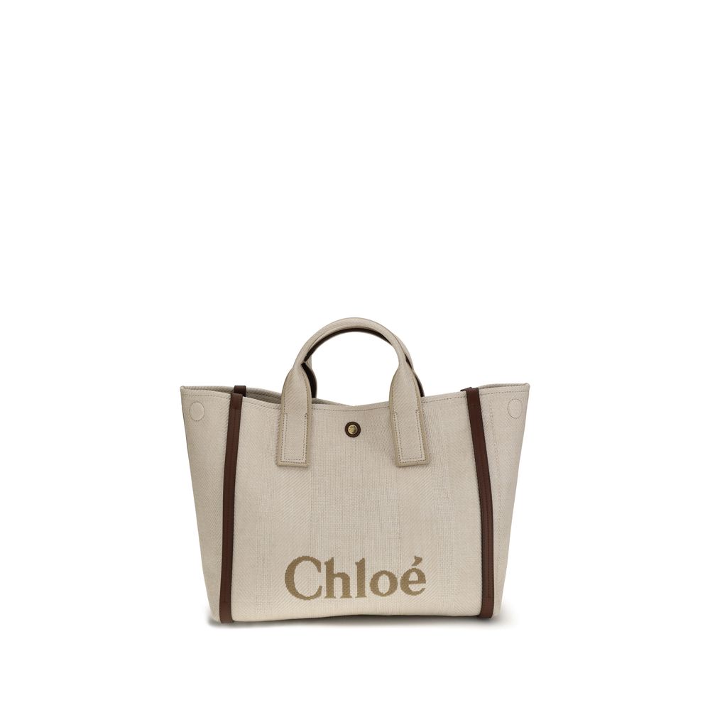 Chloé Top Handle Canvas Tote Bag - Medium