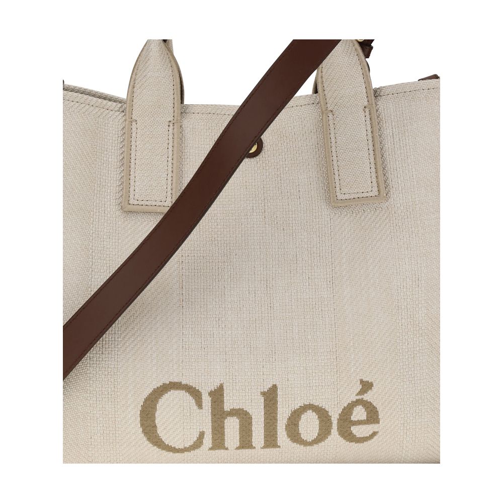 Chloé Top Handle Canvas Tote Bag - Medium