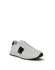 Prada Logo Low Top Lace Up Leather Sneakers
