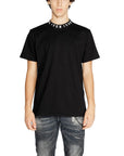 Icon Logo Collar 100% Cotton T-Shirt - black