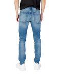 Calvin Klein Jeans Logo Slim-Straight Leg Light Wash Jeans