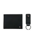 Tommy Hilfiger Logo Wallet & Key Chain Gift Set