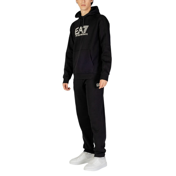 EA7 By Emporio Armani Logo Athleisure Cotton-Rich Performance Tracksuit Set