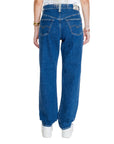 Replay Logo Indigo Blue Baggy Jeans