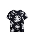 Desigual Floral Short Sleeve Cropped Top
