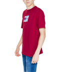 Tommy Hilfiger Jeans Logo 100% Cotton T-Shirt - Bordeaux 