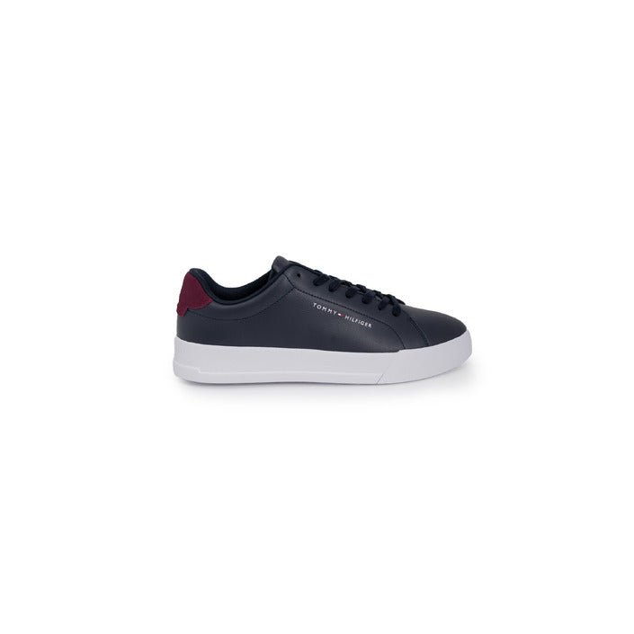 Tommy Hilfiger Jeans Logo Genuine Leather Low Top Lace-Up Sneakers