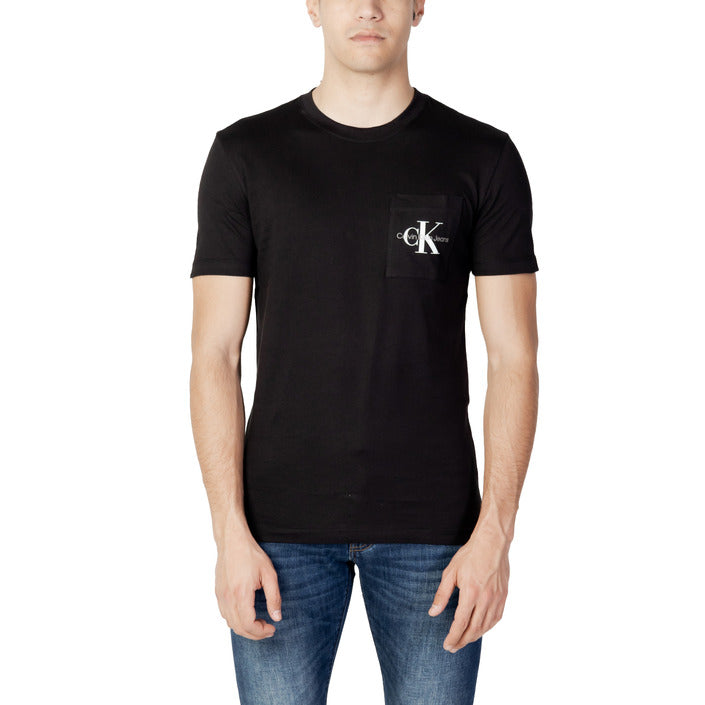 Calvin Klein Jeans Logo 100% Cotton T-Shirt - black