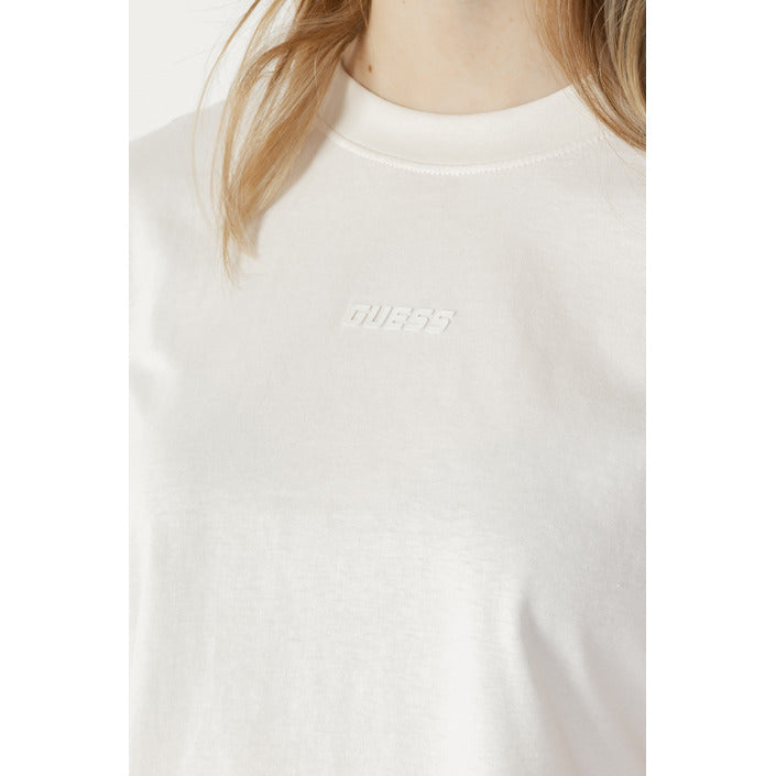 Guess Active Logo Athleisure 100% Cotton Crewneck Tee