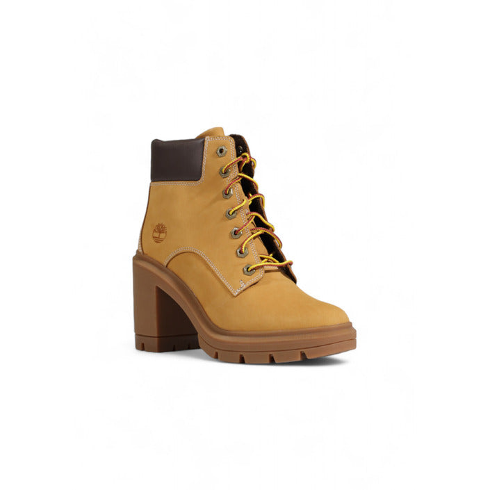 Timberland Minimalist Genuine Leather Lace-Up Worker Style Heel Boots