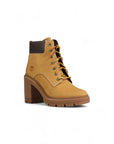 Timberland Minimalist Genuine Leather Lace-Up Worker Style Heel Boots