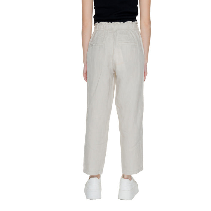 Street One Minimalist Ankle Length Baggy Pants 100% Linen