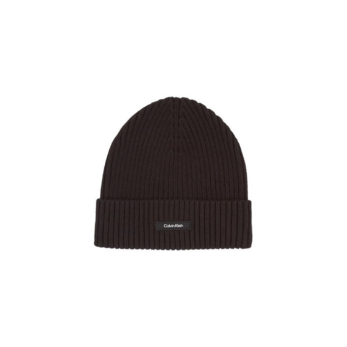 Calvin Klein Logo Organic Cotton-Cashmere Beanie