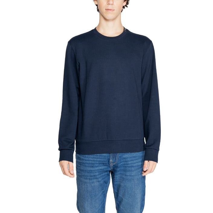 Emporio Armani Logo 100% Cotton Sweatshirt - navy blue