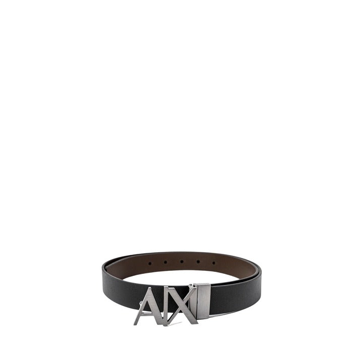 Armani Exchange Logo Vegan Leather Belt